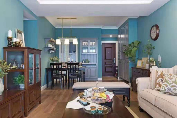 美式蛋壳光水漆